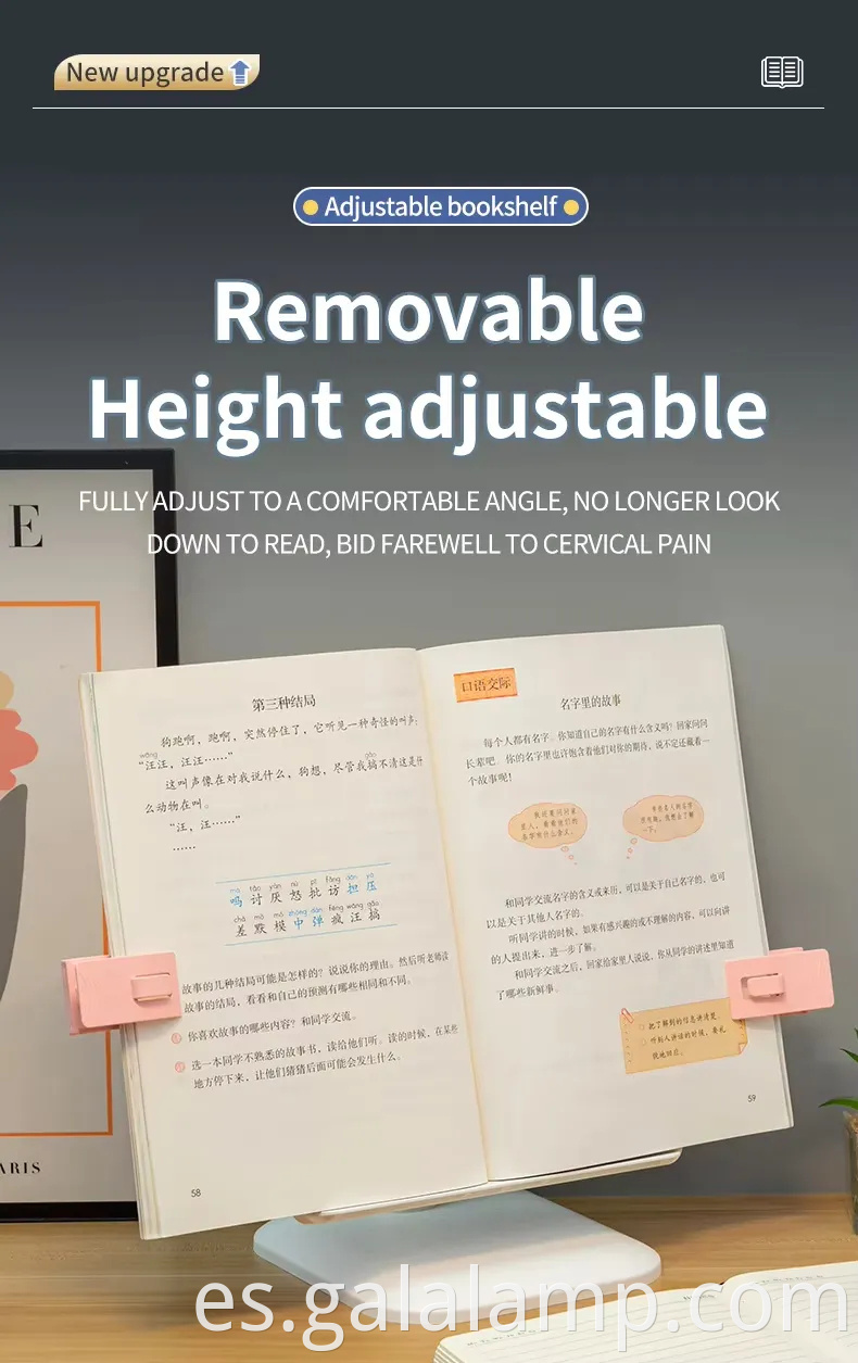 Lámpara de escritorio LED recargable que cuida los ojos Eye-caring Rechargeable LED Desk Lamp